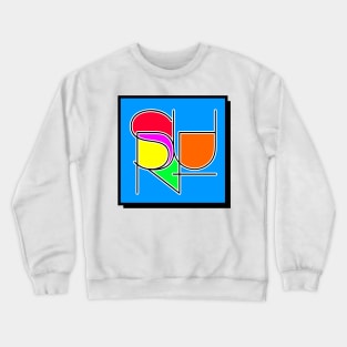 Surf Abstract Crewneck Sweatshirt